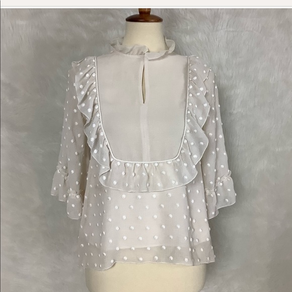See by Chloe Swiss Dot Embroidered Blouse - Picture 1 of 9